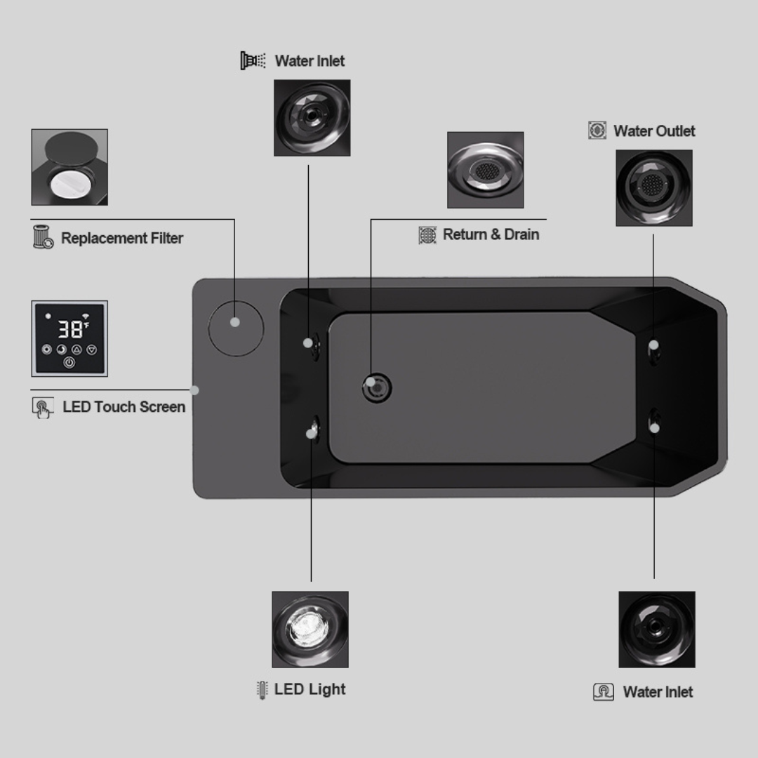 All-In-One Cold Plunge-Black