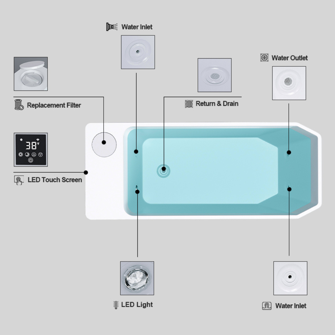 Cold Plunge-All in One-White