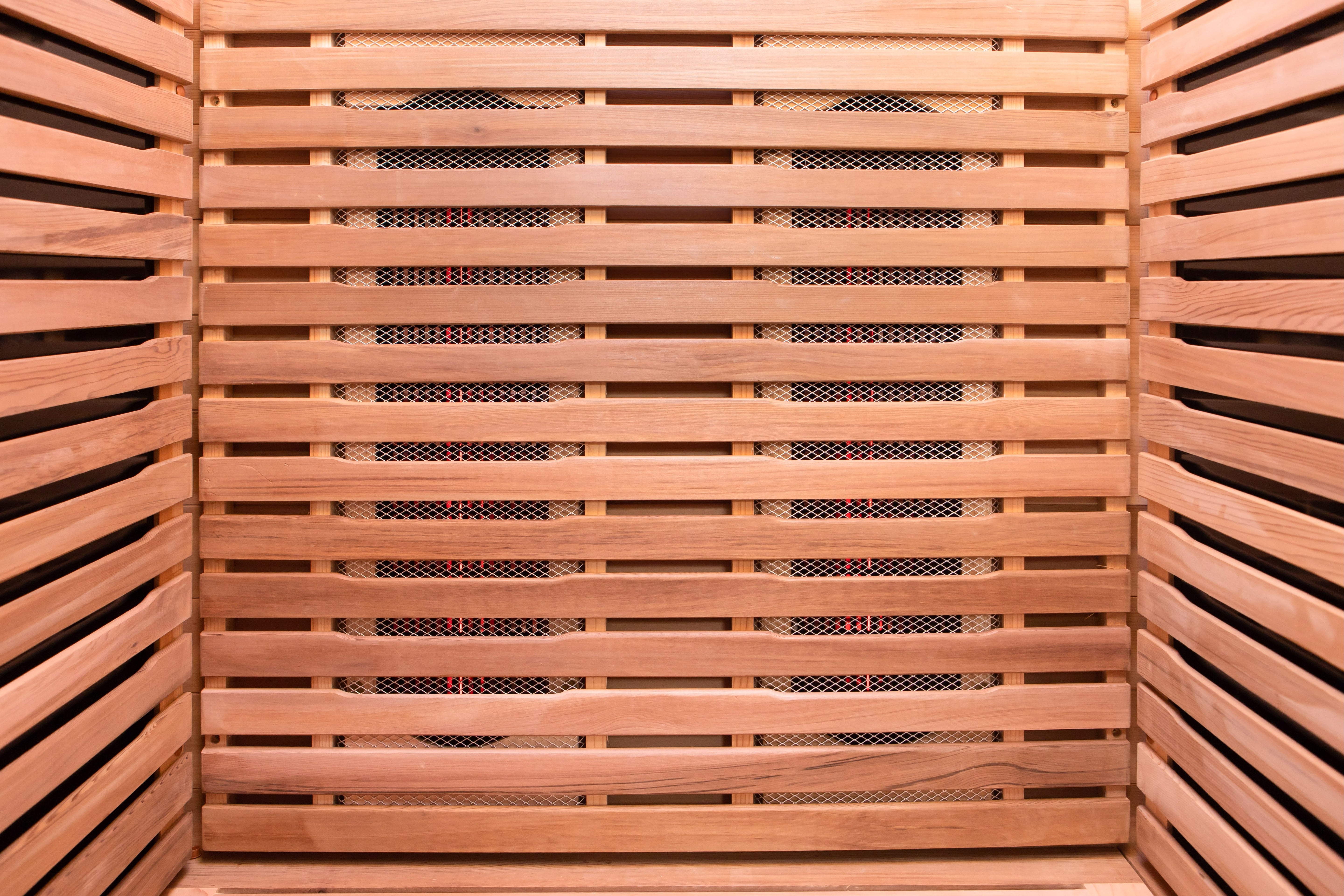 Peak Saunas Rainier 1-Person Full Spectrum Infrared Sauna with Built-In XL Medical-Grade Red Light Therapy & Smart WiFi App Control