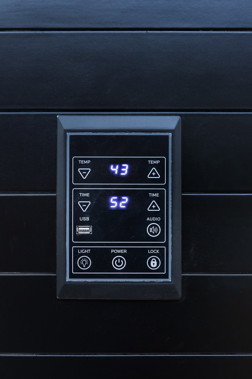 Peak Saunas Everest 2-Person Full Spectrum Infrared Sauna with Built-In XL Medical-Grade Red Light Therapy & Smart WiFi App Control