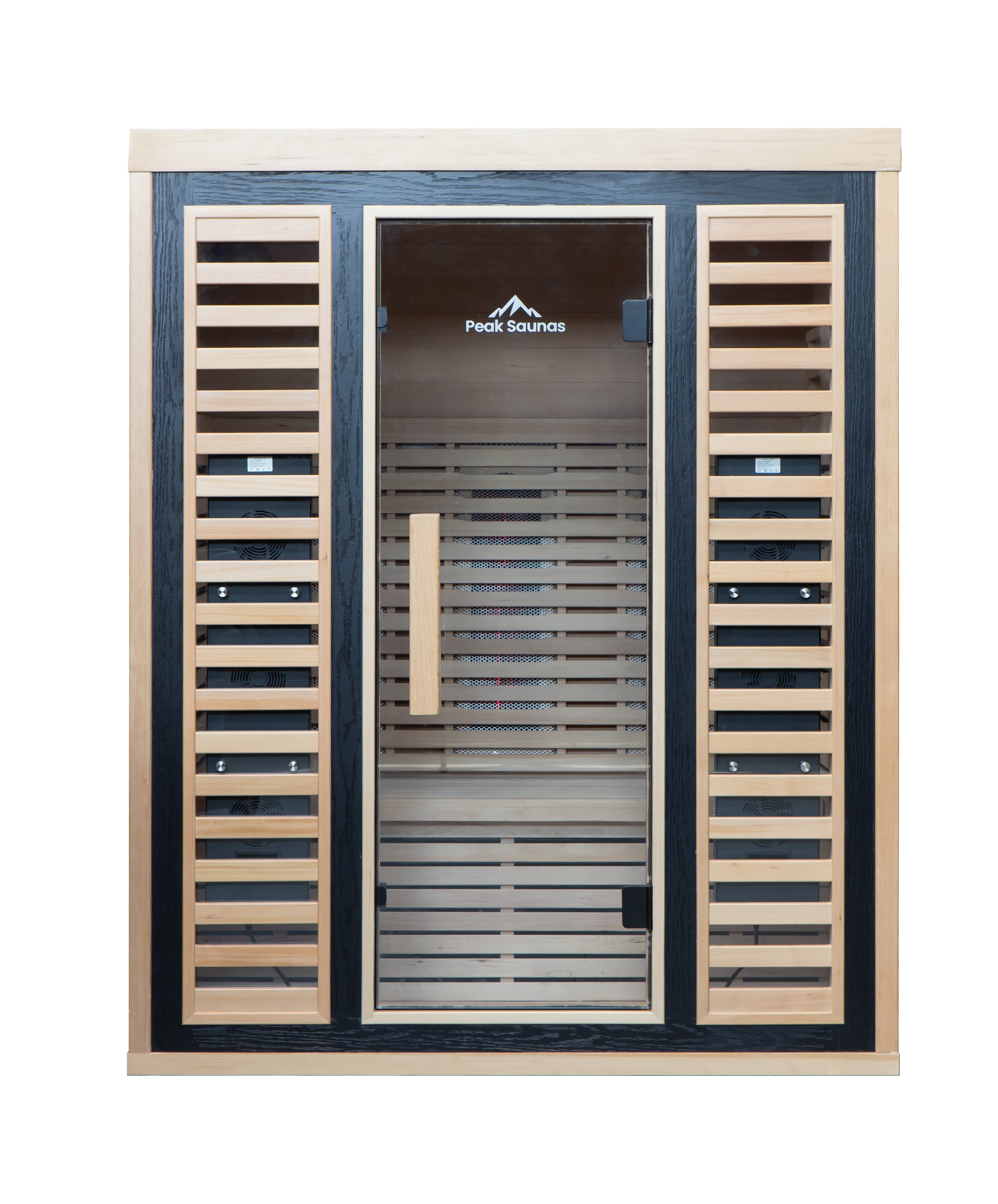 Peak Saunas Denali 3-Person Full Spectrum Infrared Sauna with Built-In XL Medical-Grade Red Light Therapy & Smart WiFi App Control